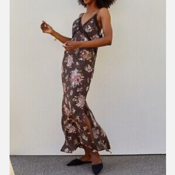 H&M x Brock Collection Woodsy Floral Slip Lyocell Dress - Picture 5 of 16